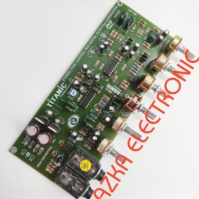 Kit Tone Control Stereo Mic Echo Plus Subwoofer