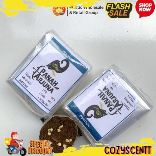 Gercep Polybag semai 6x7 plastik semai/polybag benih 1ikat= 1000pcs Polybag cabai