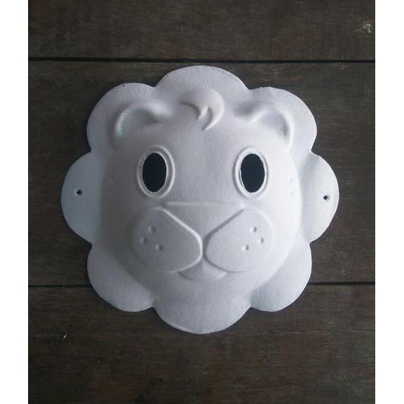 TOPENG LUKIS POLOS WAJAH BABI LUCU ART CRAFT PULP