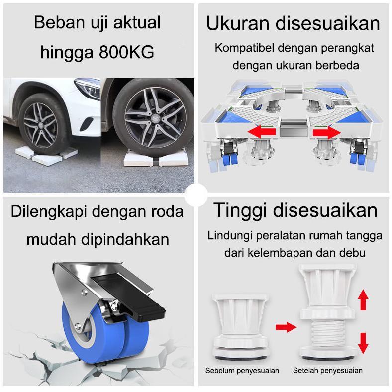 Alas Mesin Cuci Dan Alas Kulkas Tahan Karat Yang Dapat Disesuaikan,braket mesin cuci,roda mesin cuci
