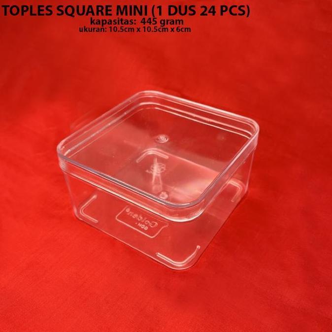TOPLE KOTAK | TOPLES SQUARE MINI | TOPLES PLASTIK | TOPLES DESSERT BOX
