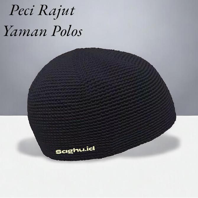 DA30 }} Peci yaman rajut polos dewasa warna lengkap handmade volt 2 Kopiah Muslim Nyaman Lokal Songk