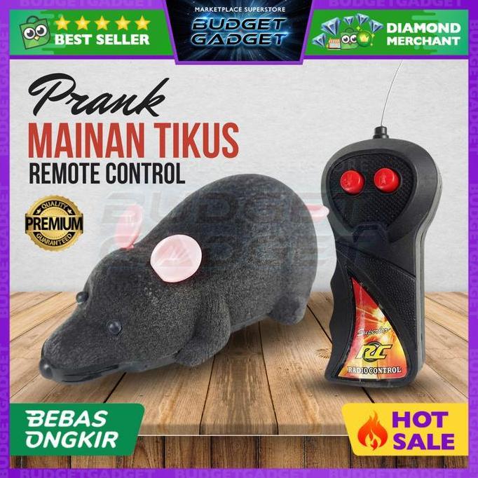 SHANKS Mini Mice Prank Toy with Remote Control ( Mainan tikus remote )