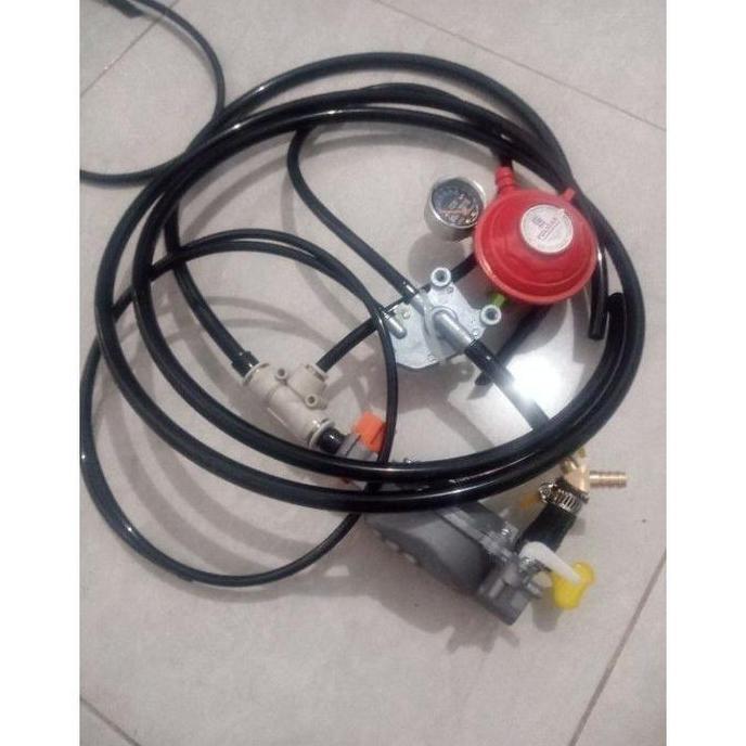 MI-GUSTASTU Paket siap pakai Konverter kit BBG Motor Matic dan Karbu