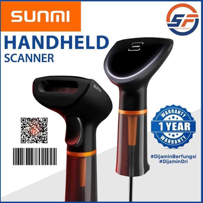 MI-GUSTASTU SUNMI Handheld Barcode Scanner | SUNMI Barcode Scanner QR Code 1D 2D