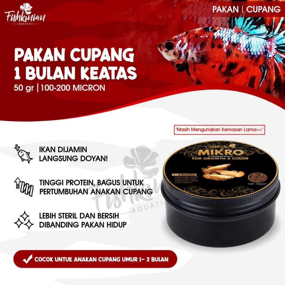 TERLARIS Fishkinian | Pelet Cupang Mikro - Mikro Untuk Lubukan Siap kirim
