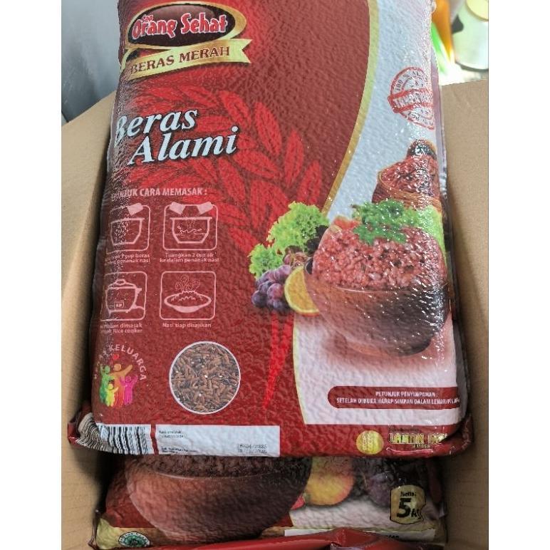Beras Merah Cap Orang Sehat 5Kg
