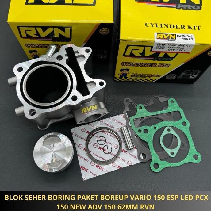 BLOK SEHER BORING PAKET BOREUP BORE UP VARIO 150 125 ESP LED PCX 150 NEW ADV 150 VARIO 125 LED TECHN