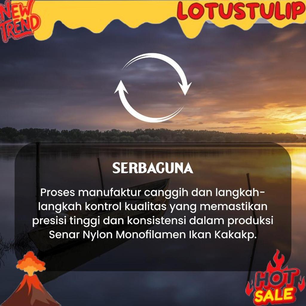 Termurah Senar Cap Ikan Kakap  Ukuran 250 (12)  per Roll /Tali Senar Pancing / Senar Layangan