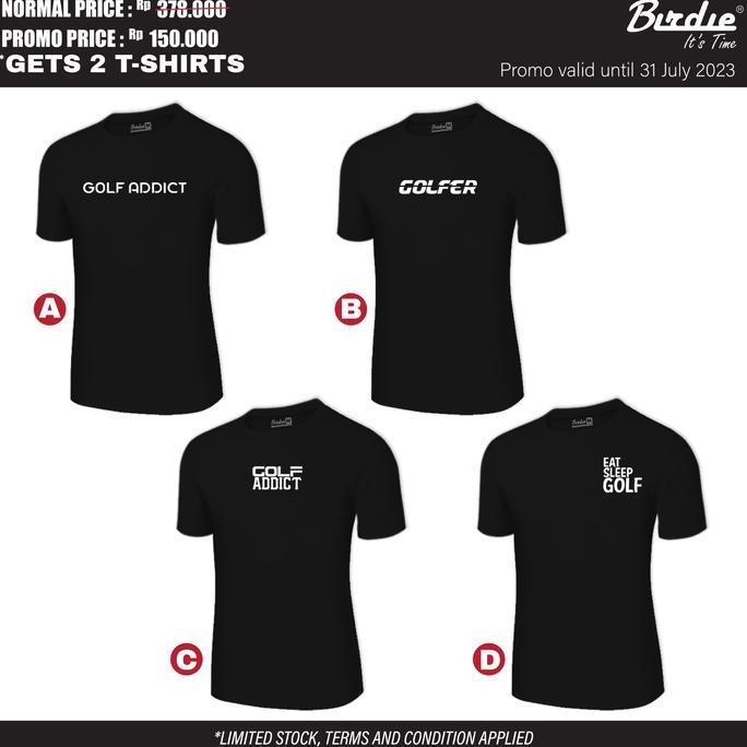 '' SALE KAOS DISTRO GOLF PREMIUM QUALITY COTTON COMBED ORIGINAL BIRDIE 1