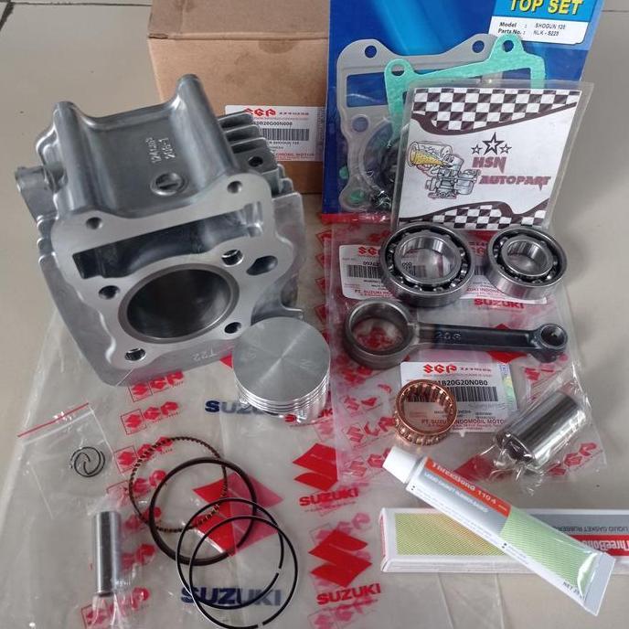 PAKET BLOK SEHER KOMPLIT SUZUKI SHOGUN 125 R SHOGUN FL SHOGUN RR SP ORIGINAL DAN TERPERCAYA