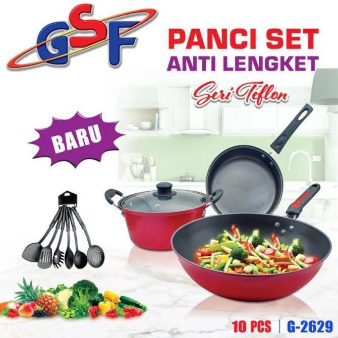 TERBARU - panci set teflon set warna