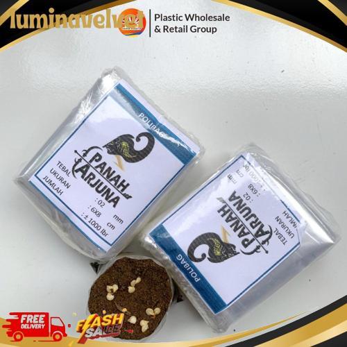 Terlaris Polybag semai 6x7 plastik semai/polybag benih 1ikat= 1000pcs Polybag cabai