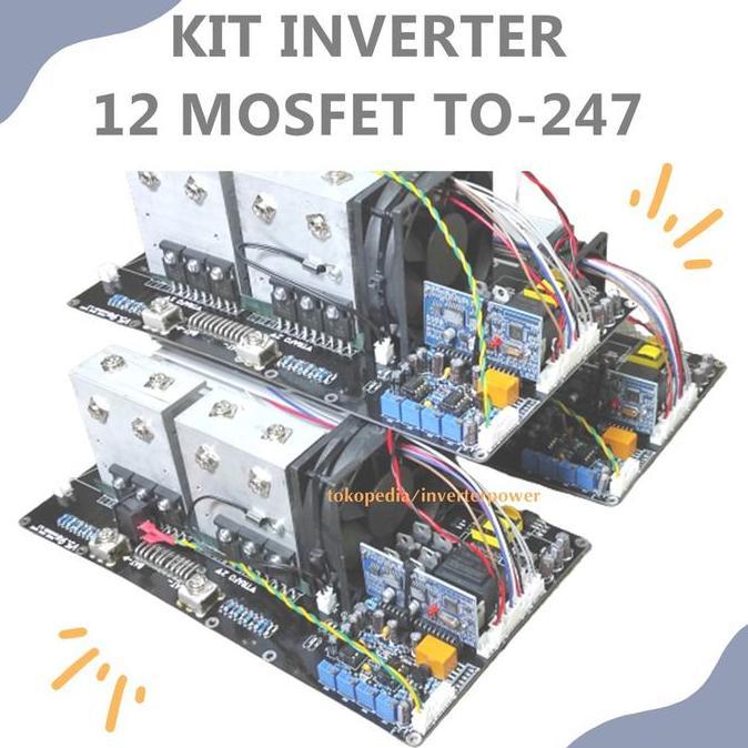 kit inverter dc to ac 220v LF 12 mosfet Fet Besar