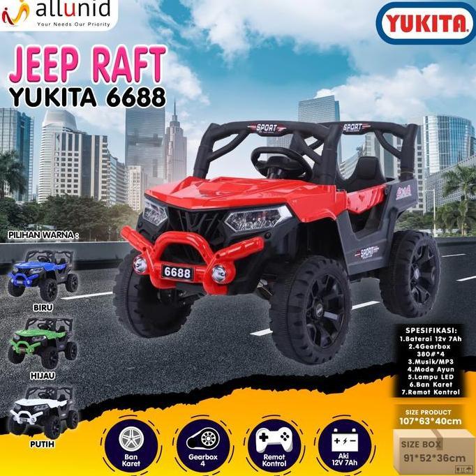 TERBARU - MOBIL AKI YUKITA 6688 JEEP RAFT & YUKITA 6699 JEEP UTV