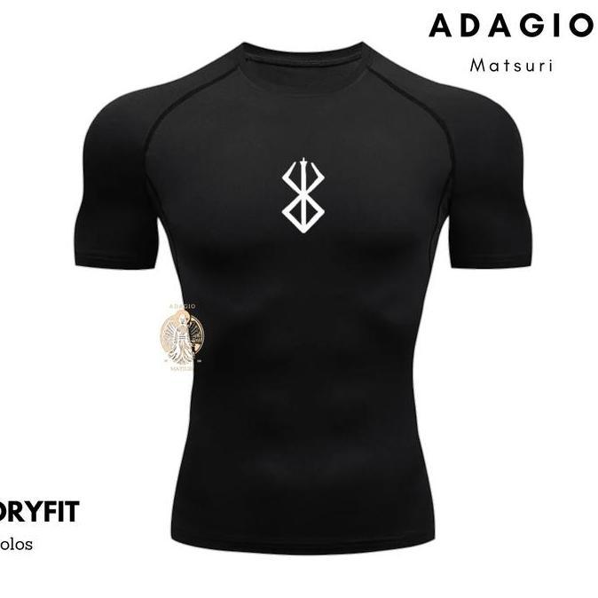 KAOS OLAHRAGA BERSERK KOMPRESI/ KAOS OLAHRAGA / KAOS OLAHRAGA KOMPRESI