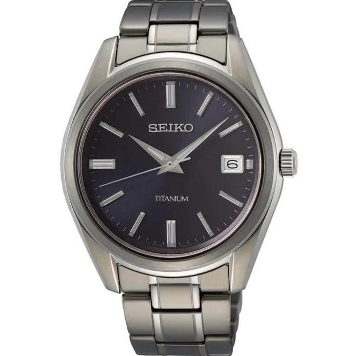 Seiko Pria SUR373P1 Quartz Titanium Sapphire Blue Dial SUR373