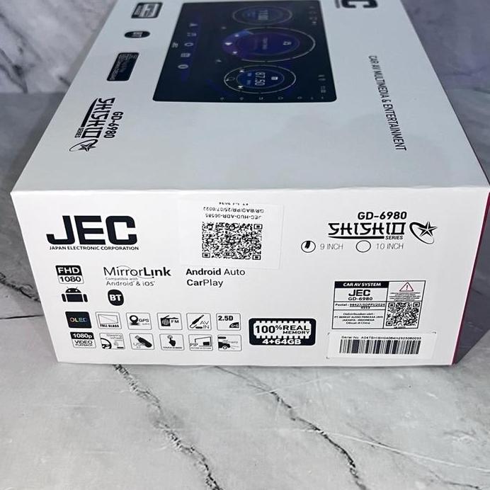 JEC Audiobank 4/64GB 9inch Android TV mobil murah