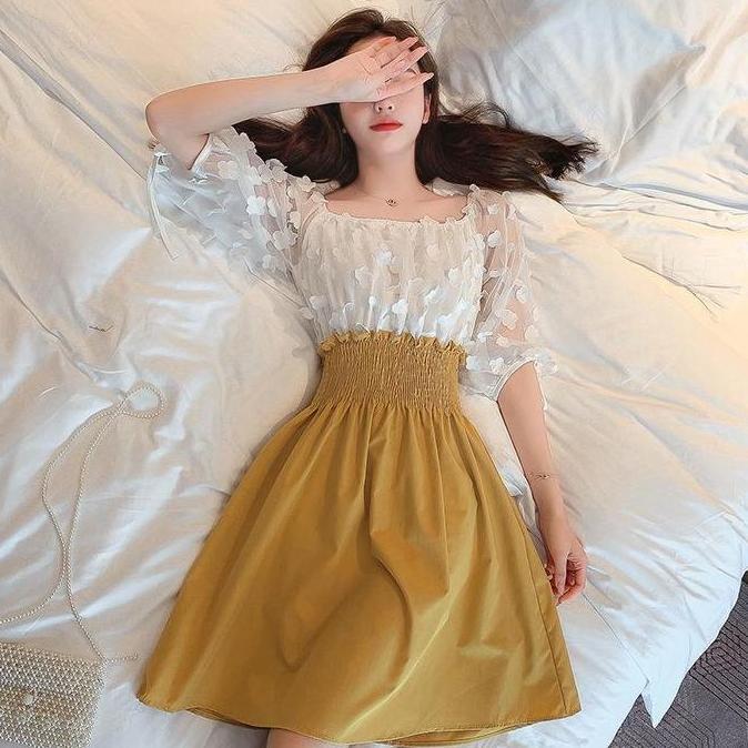 Promo Susana ID [ COD ] MINI DRESS KOREA  D012 COD