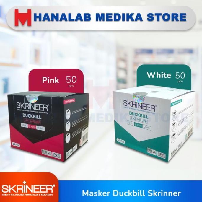 Ready stock Masker Duckbill Skrineer isi 50 Pcs / Masker Skrineer / Masker