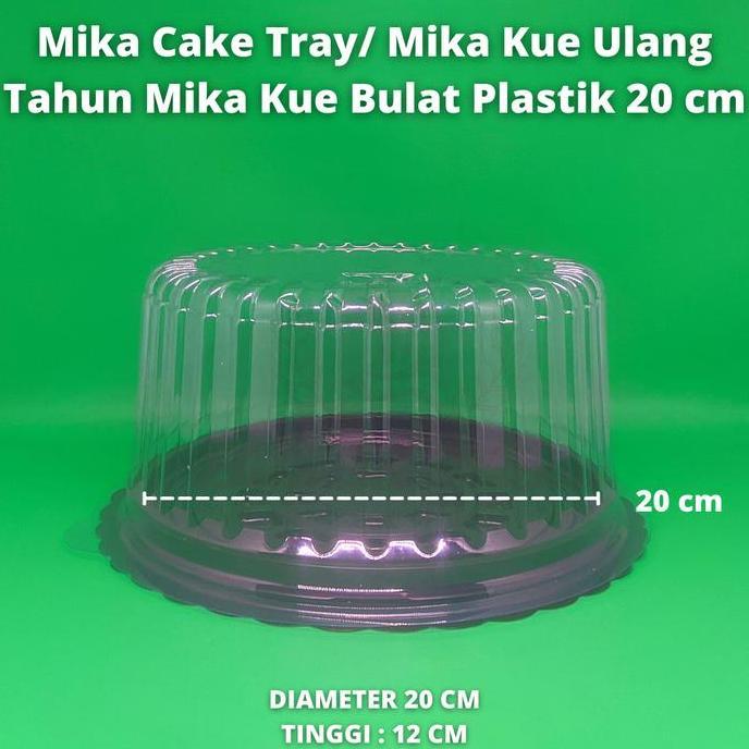 Mika Cake Tray/ Mika Kue Ulang Tahun Mika Tumpeng/ Mika Bulat 20 cm
