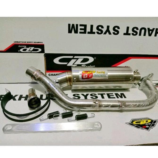 Knalpot CLD Racing type C2 for Mio Smile/Sporty, Mio J, Moo M3, Xeon GT, Beat Karbu/Fi, Scoopy, Geni