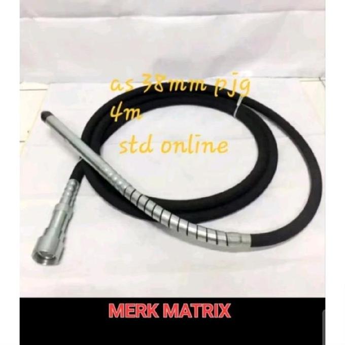 TEASEL SELANG Fibrator 38 mm x 4 Meter ORIGINAL TERBAIK 38MM 4M