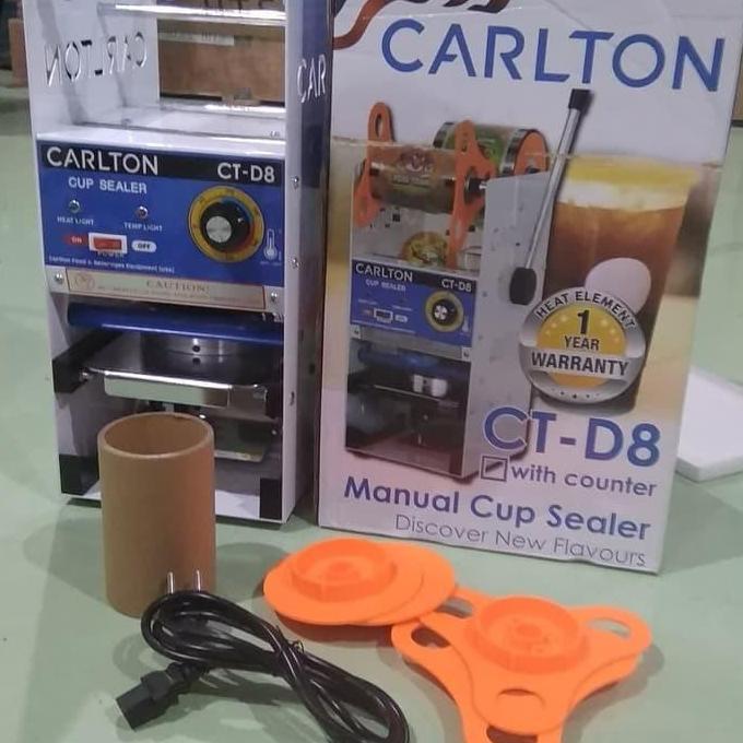 PHRENA Cup Sealer Carlton semi otomatis with counter