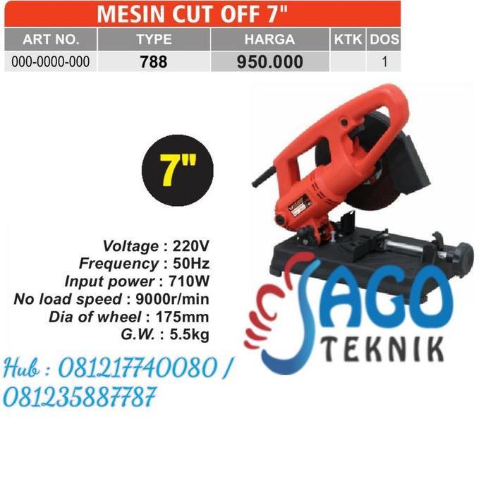 IRIS Mesin Cut Off 7 Inch / Mesin potong Besi 7 Inch