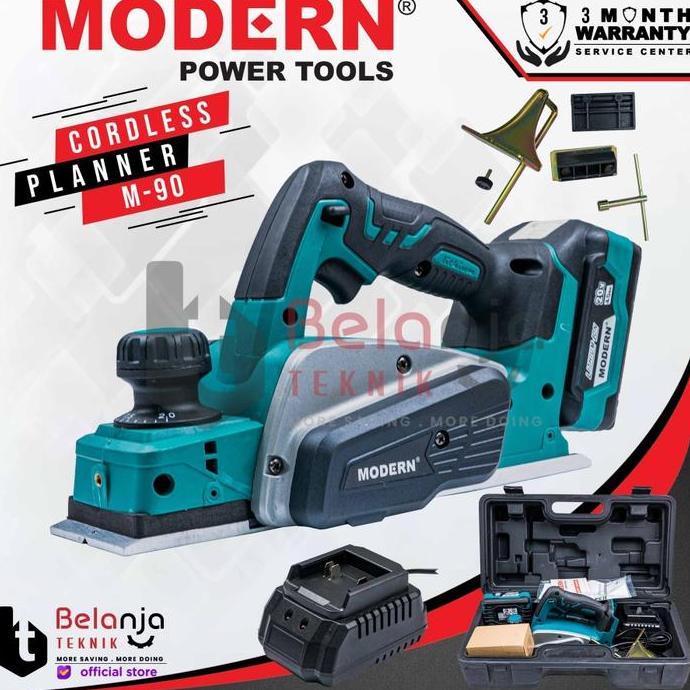LUFTAIR- MODERN Cordles Planer M 90 Mesin Serut Baterai Mesin Pasah Baterai M90