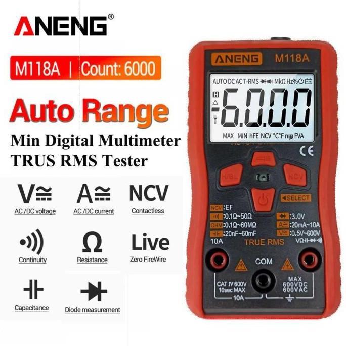 multimeter aneng m118a m118 multitester digital multi volt ohm meter RIY
