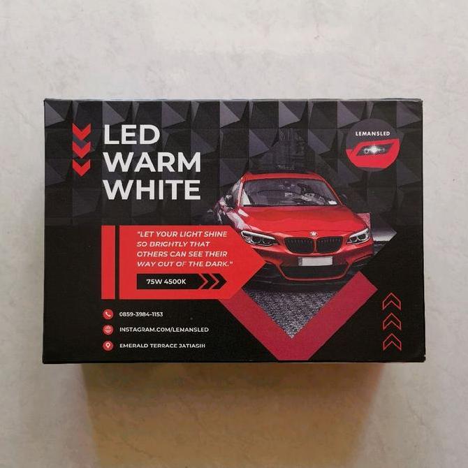 Headlamp LED LEMANSLED Warm White H1 H7 H8 H9 H11 HB3 HB4 HIR2 (Head Lamp Lampu Utama Mobil Putih Ag