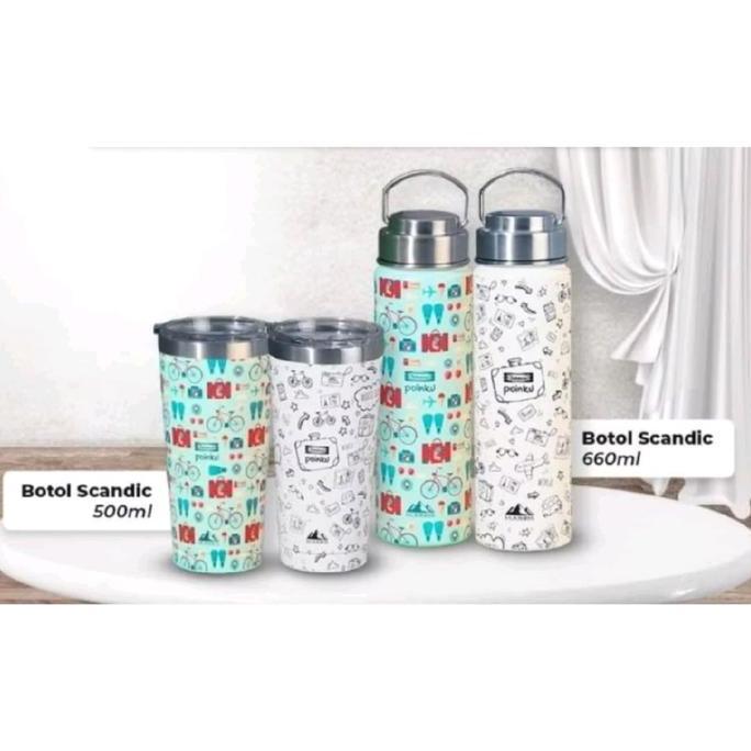 Botol Scandic Tumbler Sport Bottle / Botol Minum Idm 660Ml Dan 500Ml Hot & Cold Bottle Water Kitchen