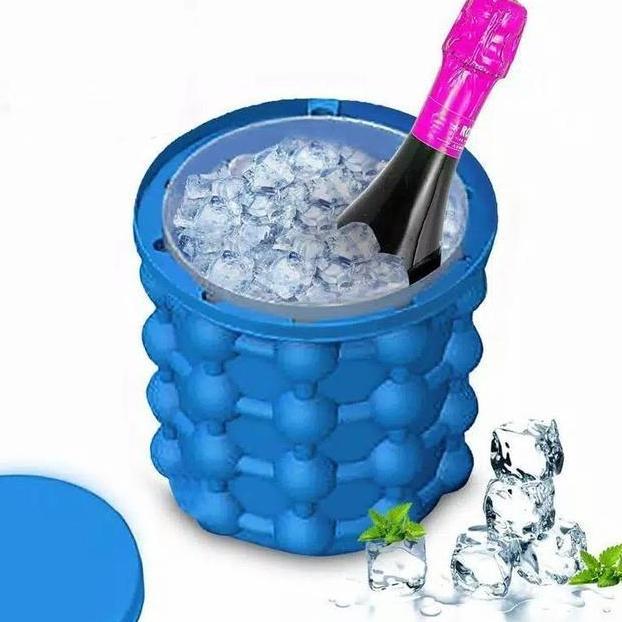 Cetakan Es Batu Silikon Cetakan Es Batu Bulat Kristal Pencetak Tempat