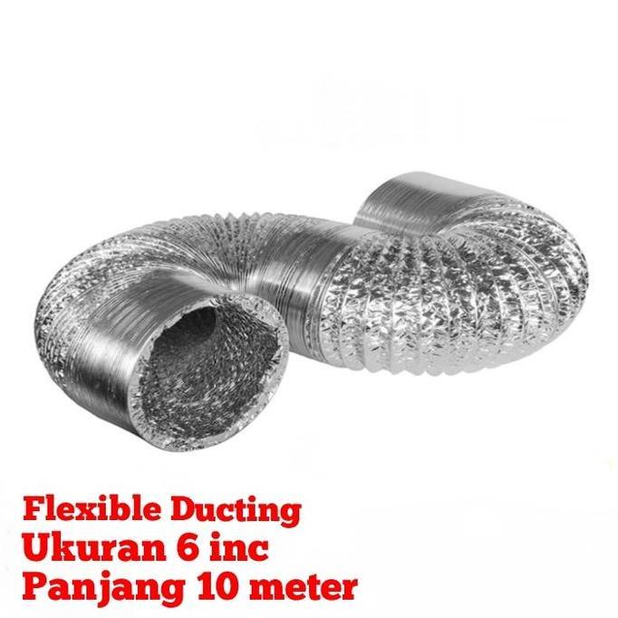 Flexible Exhaust 6 Inc ( 10 Meter ) / Paket Selang Flexible 6 Inc