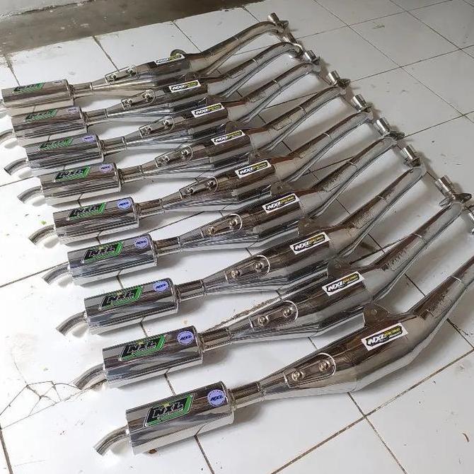 Knalpot racing fizr tipe standar racing full chrom original nxl Original