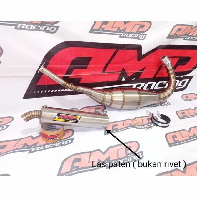 Knalpot RGR 150 model repsol full stainless Original AMP RACING Original