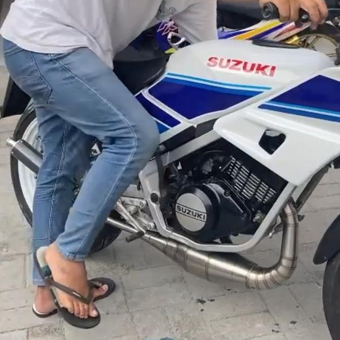 Knalpot Suzuki RGR 150 Repsol Stainless TNX Racing Exahust Original