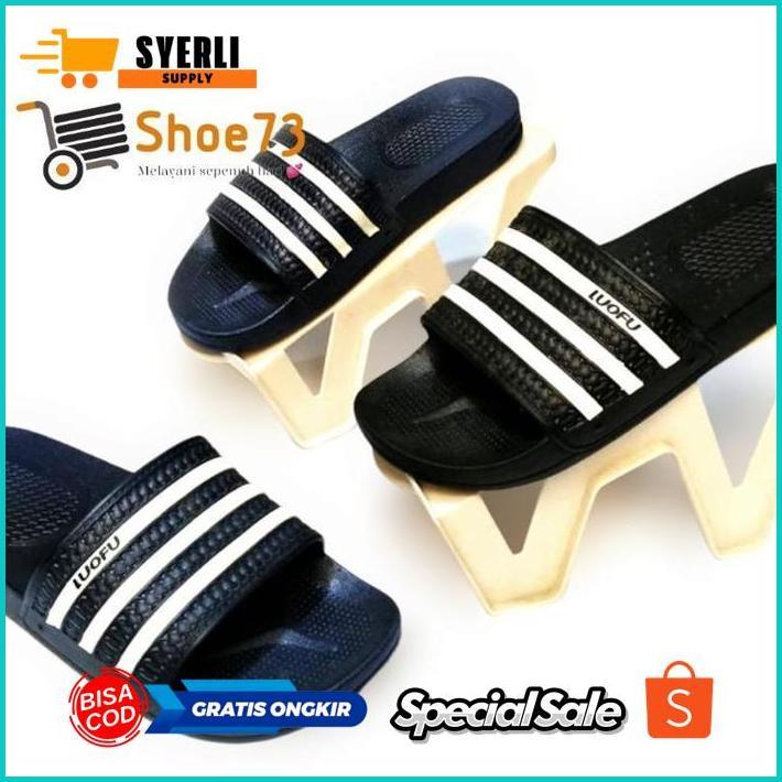 fgk-45 dvc-78 fx-45 LUOFU 1106 - k1 ORIGINAL, Sandal slop jelly pria. Sendal slop cowok impor Premiu