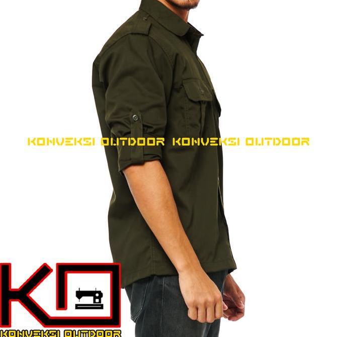 DF280>> BAJU KEMEJA PDL PDH LAPANGAN OUTDOOR ATASAN PREMIUM PRIA LENGAN PANJANG - Seragam Kerja Kant