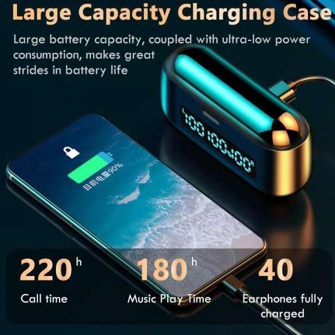 Iphone 12 Pro Max Headset Wireless Earphone TWS Bluetooth With 3 LED Original