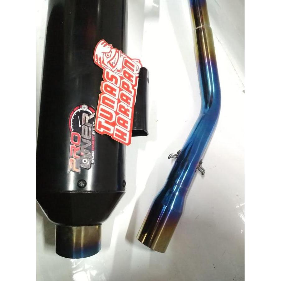 KNALPOT NMAX PROLINER STANDAR RACING. LEHER PELANGI Original