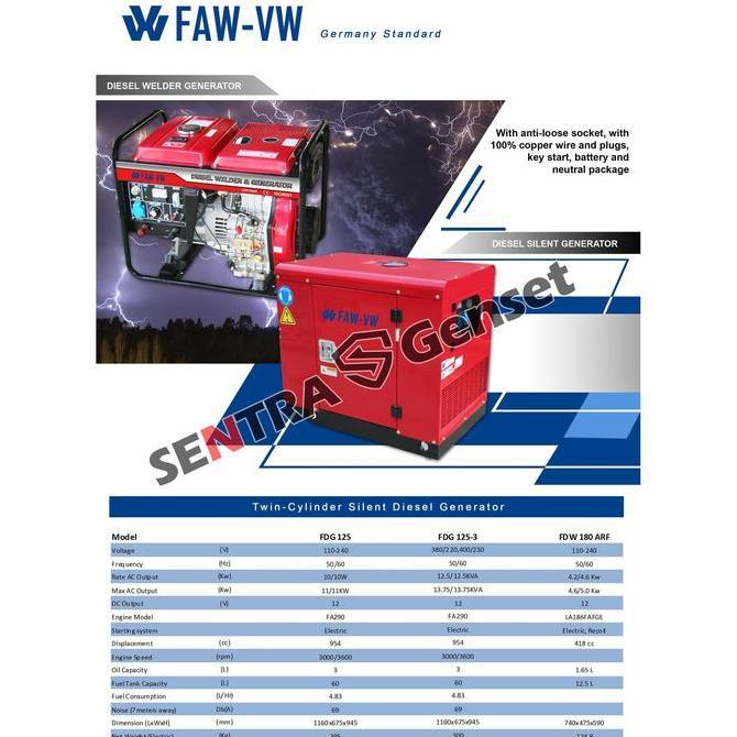 Promo Genset Las 200 Ampere. Generator Las Faw Fdw 180 Arf Cod