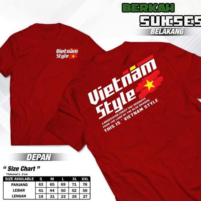 DS47 >> Tshirt Baju Kaos | Vietnam Style Racing | Kaos Matic | Premium Quality Bisa Cod