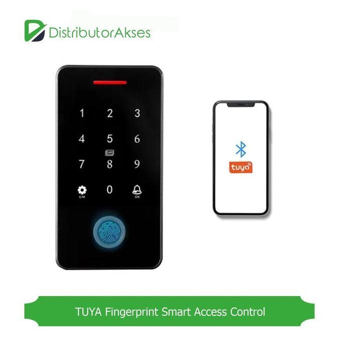 Promo Smart Fingerprint Access Control Fd5 With Tuya App Rfid 13.56Mhz Cod