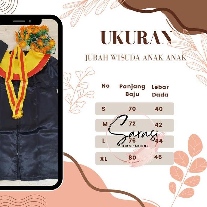 Toga wisuda anak jubah wisuda anak tk sd laki perempuan kostum wisuda