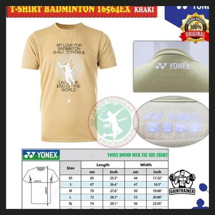 OLAHRAGA - YONEX 16564 EX LINDAN EXCLUSIVE SOUVENIR SHIRTS T-SHIRT/ KAOS ORIGINAL PACKING AMAN