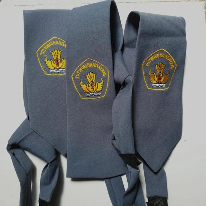 dasi sma bordir/dasi sma perekat