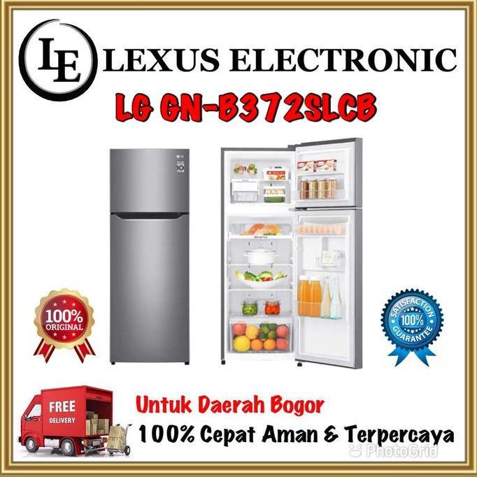 TERLARIS - LG KULKAS 2 PINTU SMART INVERTER | GN-G372SLCB | 372SLCB | GN G372SLCB