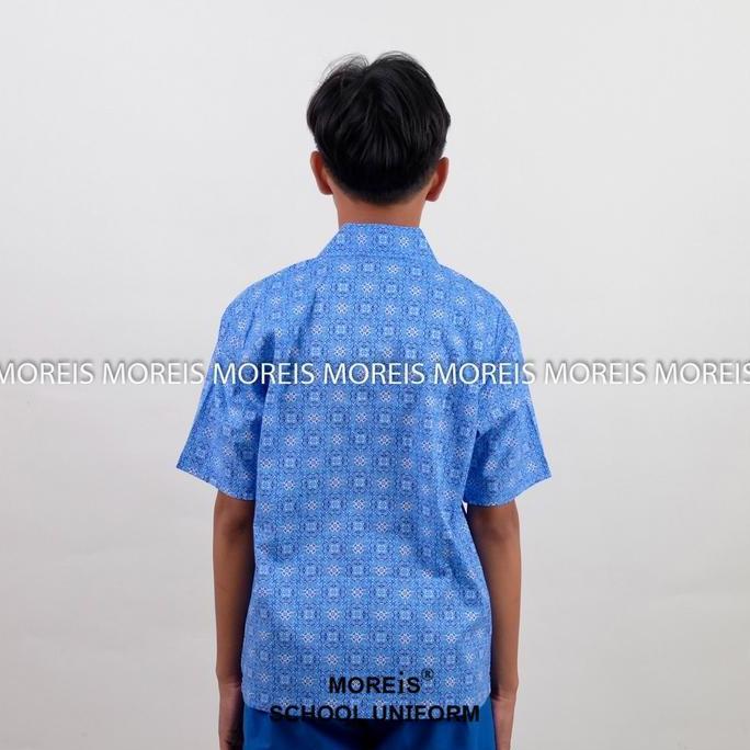 Seragam Baju Batik SD/MI/TK/PAUD JM Biru 003